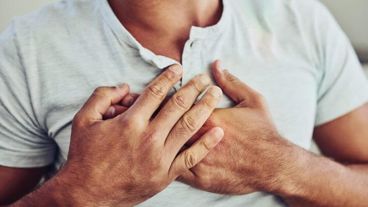 Біль у грудній клітці, в серце, в грудях, біль за грудиною Біль у грудній клітці, в серце, в грудях, біль за грудиною