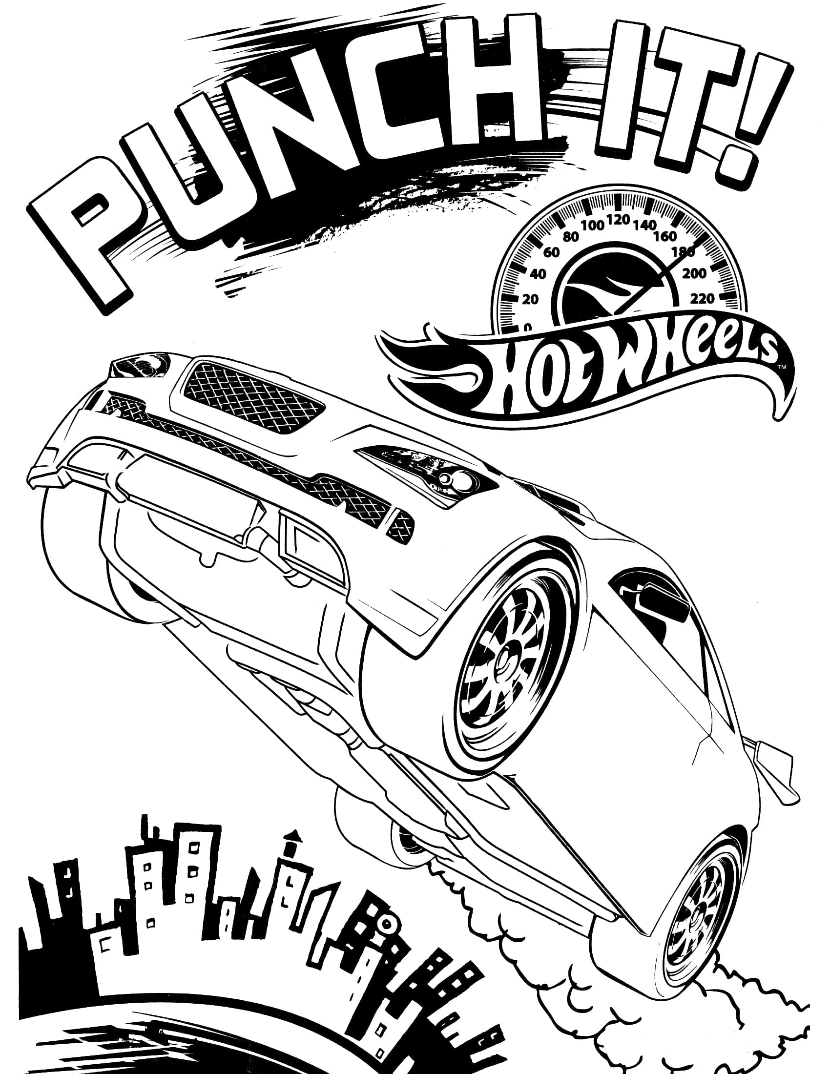 Розмальовки Хот Вілс (Hot Wheels)