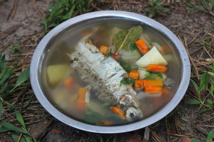 20 простих рецептів юшки на багатті в казані