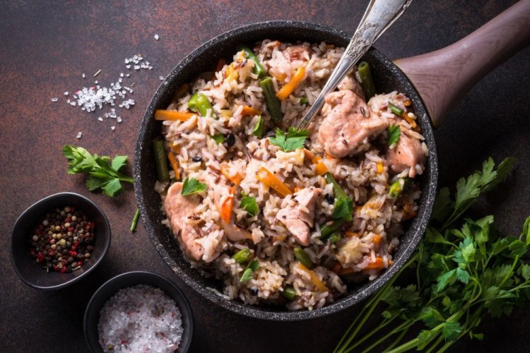 Braised Turkey with Rice