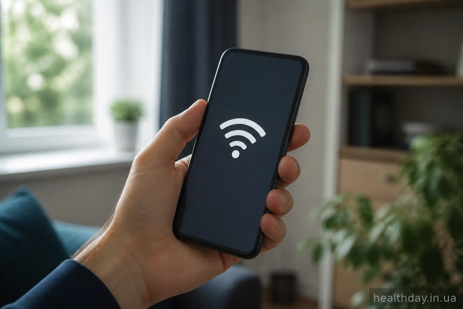 Смартфон із сигналом Wi-Fi